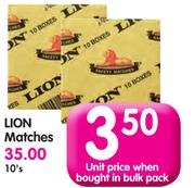 Lion Matches-10's