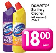 Domestos Sanitary Cleaner (All Variants)-750ml Each