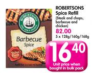 Robertsons Spice Refill (Steak And Chops, Barbecue And Chicken)-5 x 128g/160g/168g