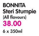 Bonnita Steri Stumpie(All Flavours)-6 x 350ml