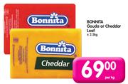 Bonnita Gouda or Cheddar Loaf-+/-2.5kg-Per Kg