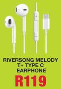 Riversong Melody T + Type C Earphone