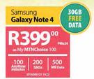Samsung Galaxy Note 4-On My MTNChoice 100 