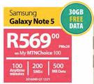 Samsung Galaxy Note 5-On My MTNChoice 100
