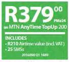 Sony Xperia Z5 Compact-On MTN Any Time TopUp 200