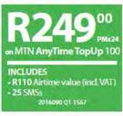 Sony Xperia M5-On MTN Any Time Top up 100