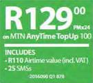LG Leon-On MTN AnyTime TopUp 100