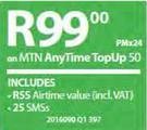 Blackberry Z3-On MTN AnyTime TopUp 50