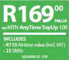 Blackberry Leap-On MTN AnyTime TopUp 100