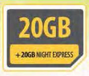 Samsung Galaxy Tab E-On 20GB Night Express