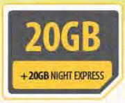 Samsung Galaxy Tab 3 Lite-On 20GB Night Express