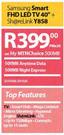 Samsung 40" FHD LED TV + Share Link Y858-On My MTN Choice 500MB