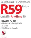LG Optimus L1 II Smartphone-On MTN Any Time 50