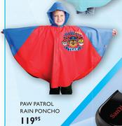 Paw Patrol Rain Poncho