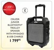S Digital Cruzer Junior Bluetooth Trolley Speaker With FM Radio & USB Charge