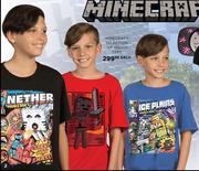 Minecraft Selection Of Youth Tees-Each