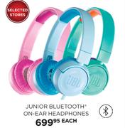 JBL Junior Bluetooth On Ear Headphones-Each