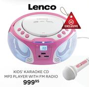 Lenco Kids Karaoke CD MP3 Player With FM Radio
