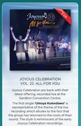 Joyous Celebration Vol 22 All For you DVD-3 DVD Set