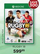 Rugby 18 Game For Xbox One-Each