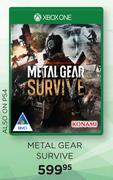 Metal Gear Survive Game For Xbox One-Each