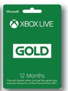 Microsoft Xbox Live Gold Cards 12 Month