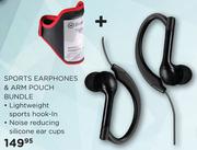 M Stuff Sports Earphones & Arm Pouch Bundle
