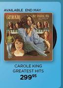 Carole King Greatest Hits (Available End May)
