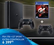 PS4 1TB+ GT Sport+ Extra Controller