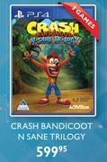 Crash Bandicoot N Sane Trilogy For PS4-3 Games