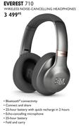JBL Everest 710 Wireless Noise Cancelling Headphones