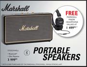 Marshell Stockwell Portable Speakers With Free Marshell Major Headphone 