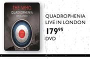 The Who Quadrophenia Live In London DVD