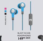 Body Glove Blast In Ear Headphones-Each