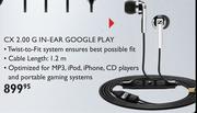 Sennheiser CX 2.00 G In-Ear Google Play