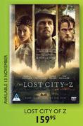 The Lost City Of Z Movie DVD