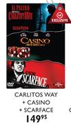 Carlitos Way+Casino+Scarface Movie DVD