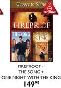 Fireproof+The Song+One Night With The King Movie DVD