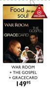 War Room+The Gospel+Gracecard Movie DVD