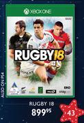 Rugby 18 Gaming For XBOX One
