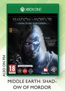 Middle Earth:Shad Ow Of Mordor Gaming For XBOX One-For 2