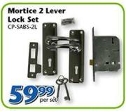 Mortice 2 Lever Lock Set CP-SABS-2L-Per Set