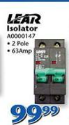 Lear Isolator 2 Pole 63Amp A0000147