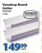 SABS Vynadeep Round Gutter 6m DGHS20-Each