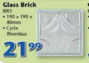 Glass Brick Cycle Rhombus 190x190x80mm BRI5