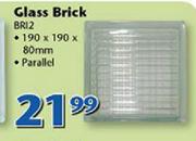 Glass Brick Parallel 190x190x80mm BR12
