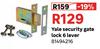 Yale Security Gate Lock 6 Lever 81494216