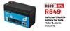 Switched LifeP04 Battery For Gate Motor & Alarm 81501574