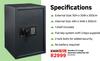 Standars 2 x Large Electronic Safety Box (50Ltr) 81470784