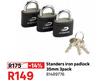 Standers Iron Padlock 35mm (3Pack) 81489776